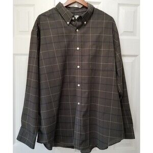St Johns bay no iron long sleeve shirt size 2xl brown